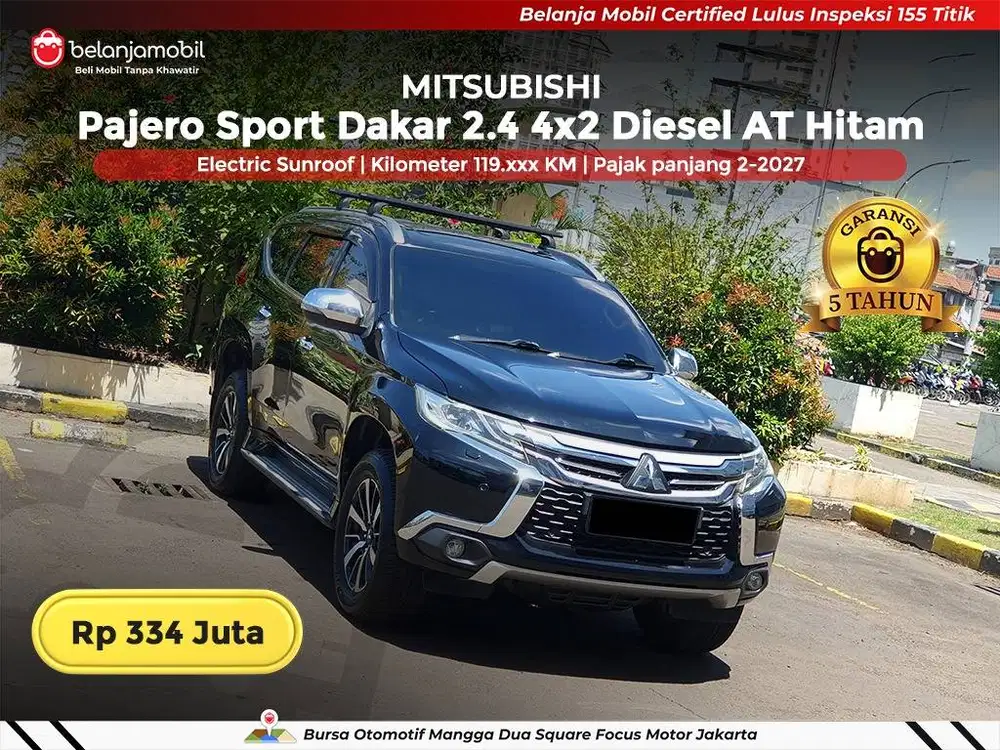 [ GARANSI 5TH ] Mitsubishi Pajero Sport Dakar 2.4 Sunroof 2018/2019