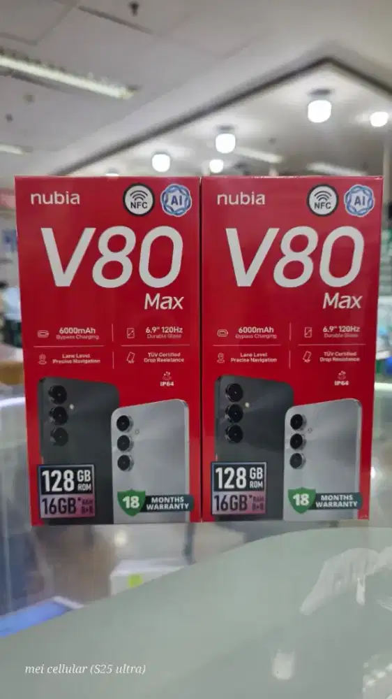 ZTE Nubia V80 max nfc ram 8gb+8gb/128gb baru segel resmi bisa TT kredi