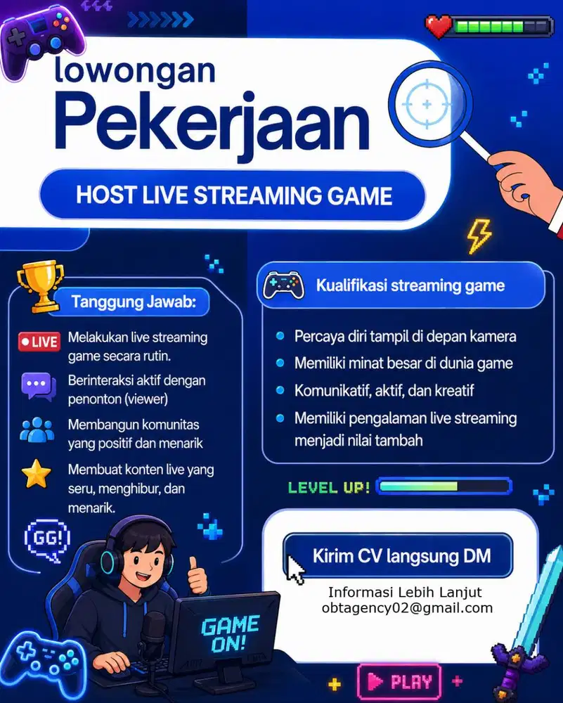 Host Live Streaming game
