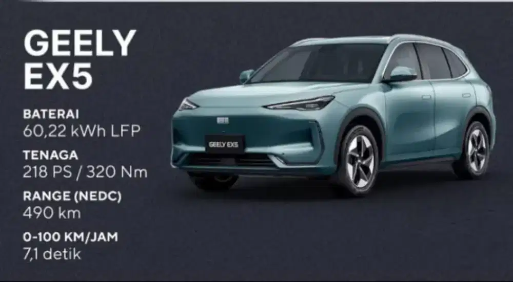 Geely ex 5 type max
