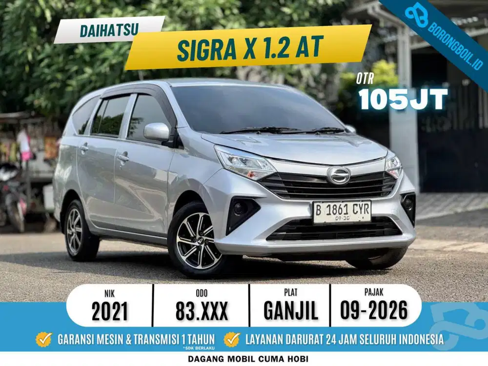 Daihatsu Sigra 1.2 X At 2021 Bensin