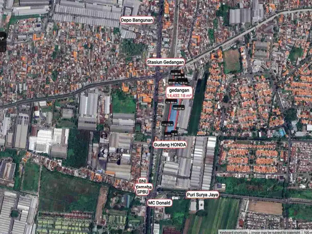 DIJUAL GUDANG GEDANGAN SIDOARJO