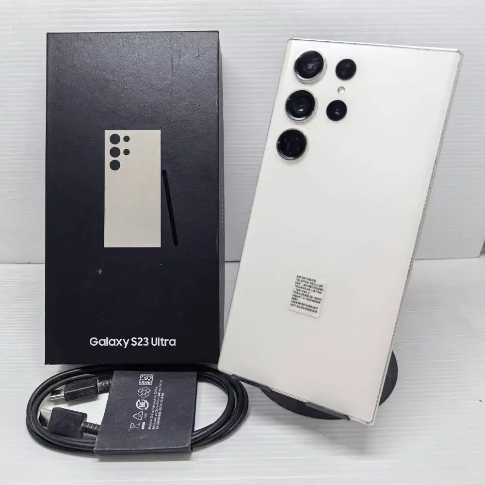 MULUS!  FULLSET SAMSUNG GALAXY S23 ULTRA 5G 12/512 SEIN RESMI  CREAM N