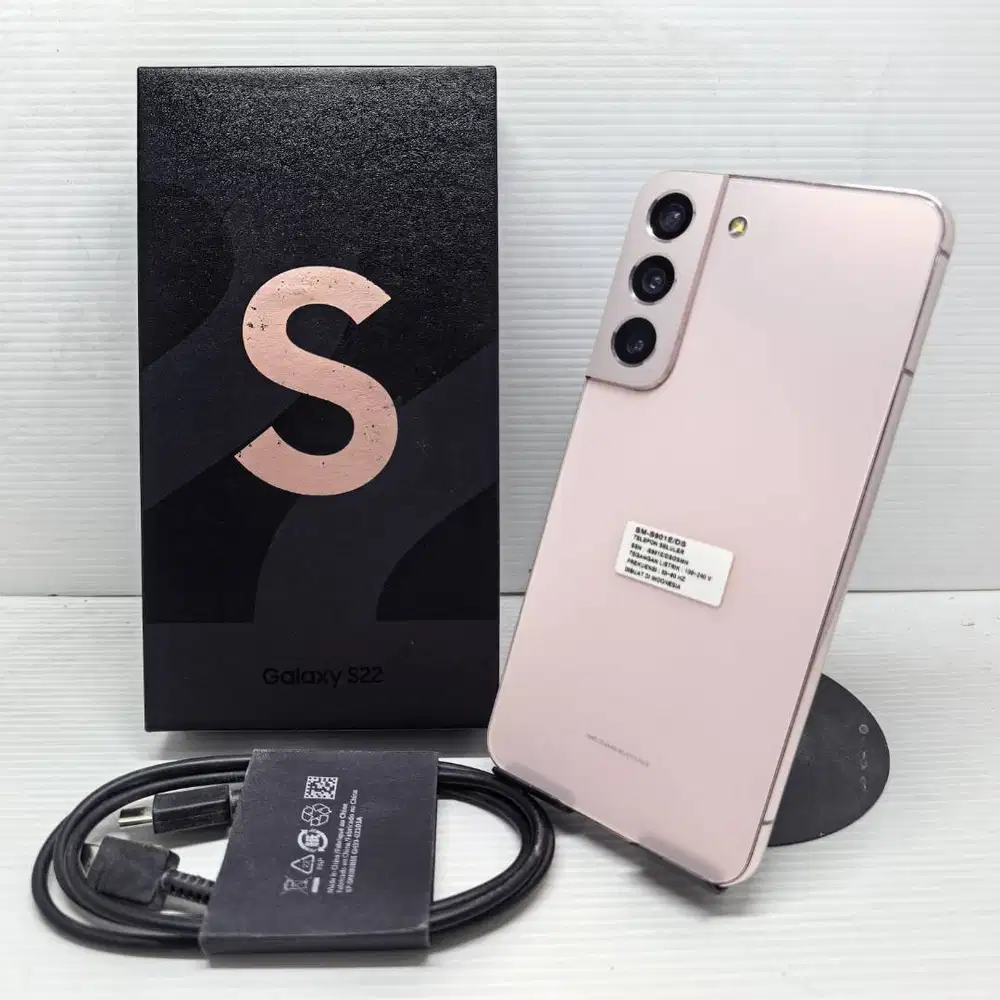 LIKE NEW SAMSUNG GALAXY S22  5G 8/256 PINK GOLD EX SEIN MULUS NO MINUS