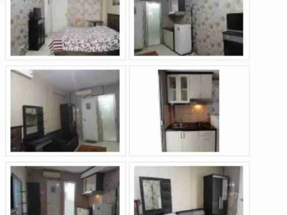 dijual apart GREEN PALACE studio tipe Besar full furnished shm