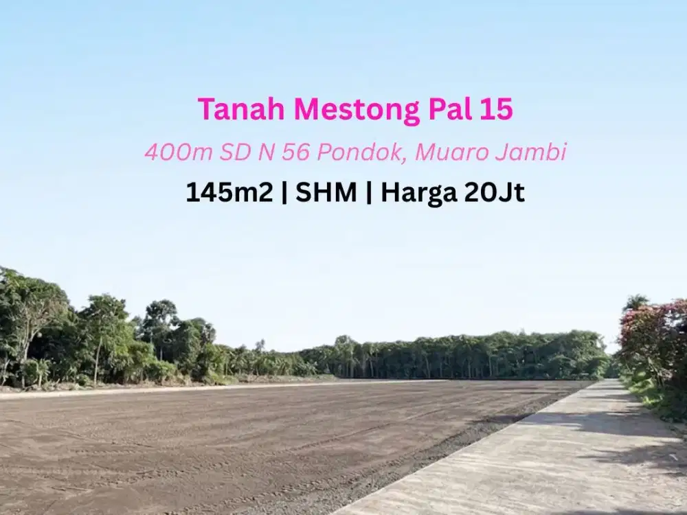 Tanah Murah Pondok Meja Pal 15