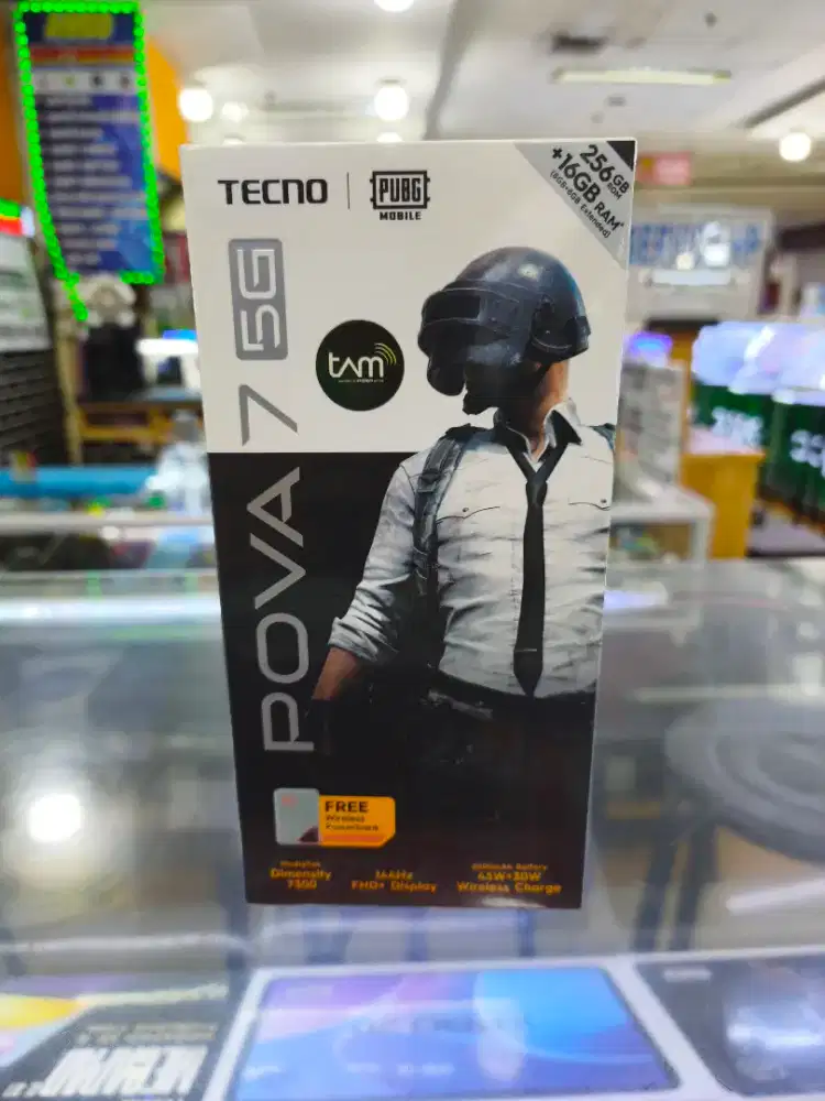 Tecno pova 7 5G ram 8gb+8gb/256gb nfc baru segel resmi bisa TT kredit