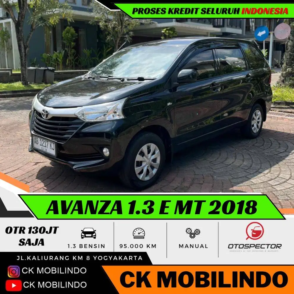Toyota Avanza E Manual 2018 AB Tgn1 MURAH DP Minim Ertiga