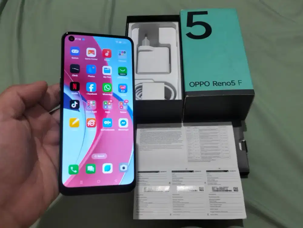 BUTUH UANG OPPO RENO 5F RAM 8GB +4GB / 128GB 4G 6.43in 48MP Helio P95