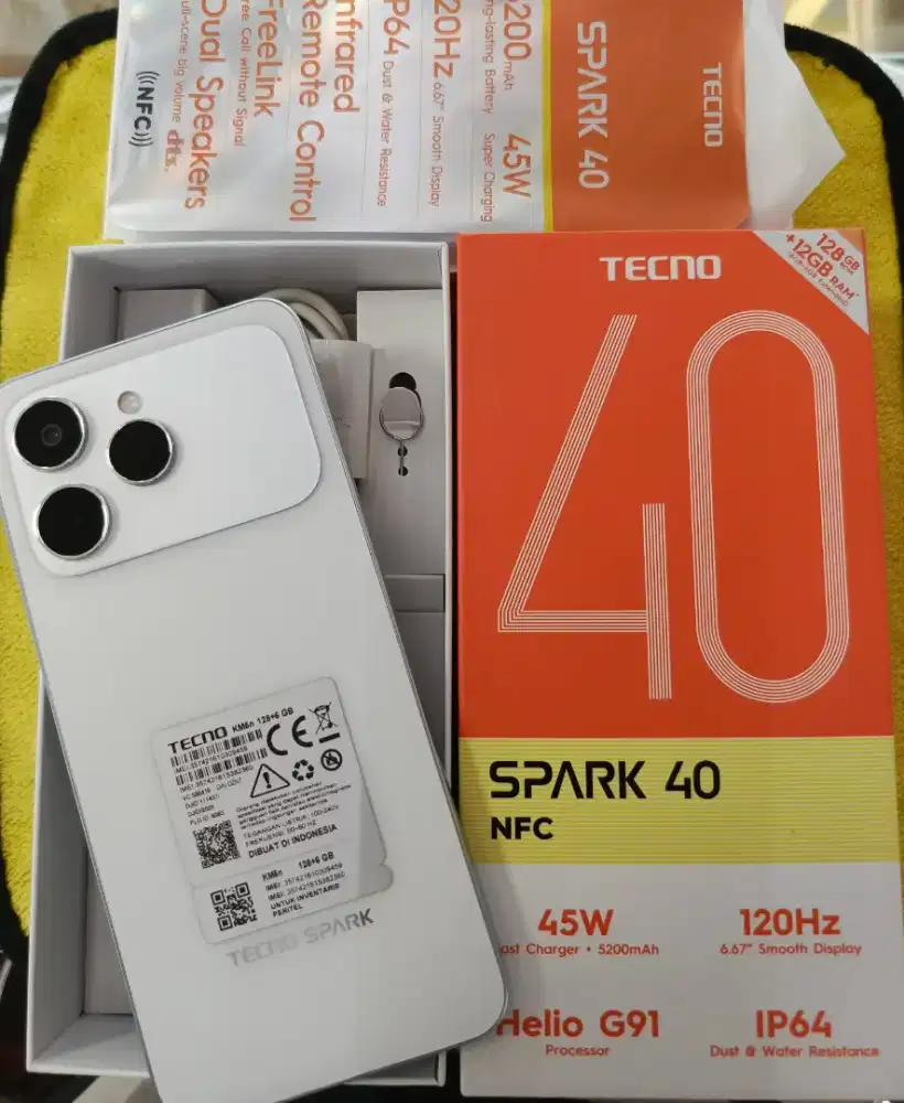 Tecno Spark 40 Nfc ram 6/128 mulus dan masih garansi