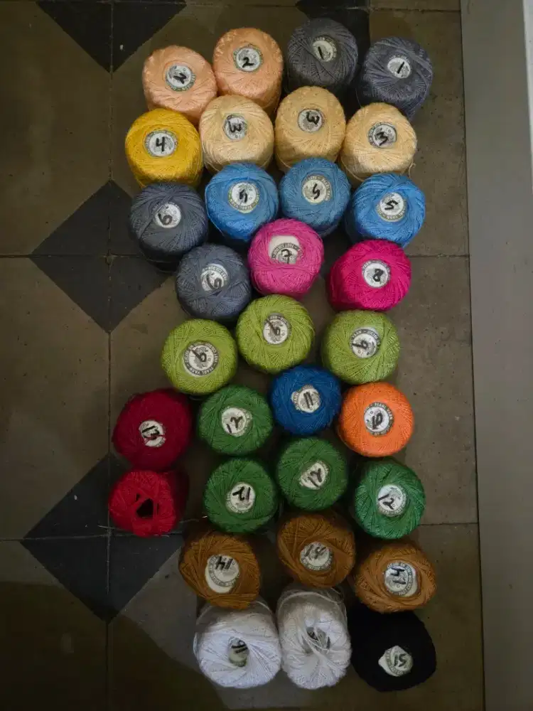 Benang Rajut Pearl Yarn Cap Bidadari
