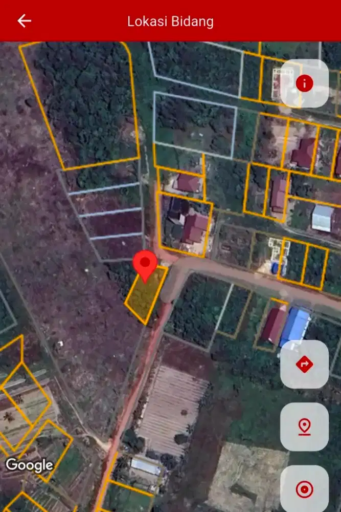 Jual tanah Luas 318 m²