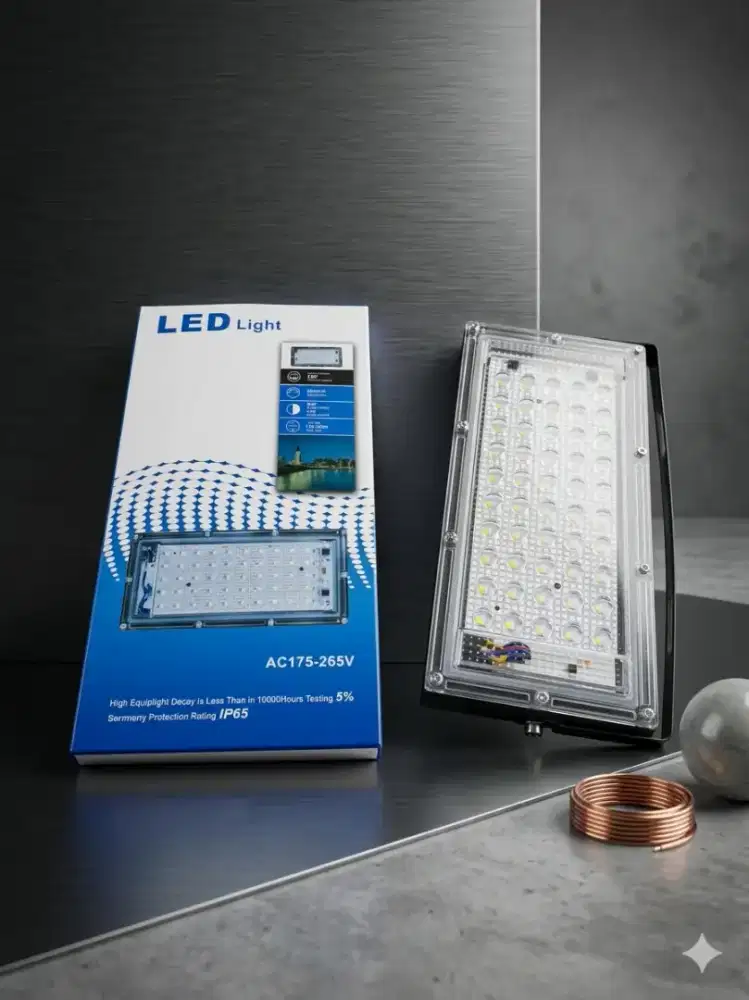 LAMPU SOROT LED SLIM 50 WATT , BARU ,10 PCS, NEGO