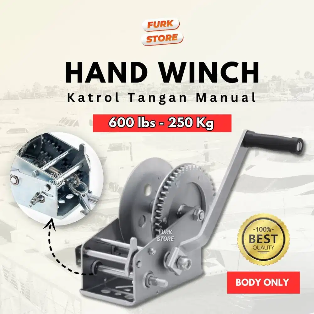 HW01 Hand Winch 600LBS [BODY ONLY] | Winch Manual Kecil | Katrol