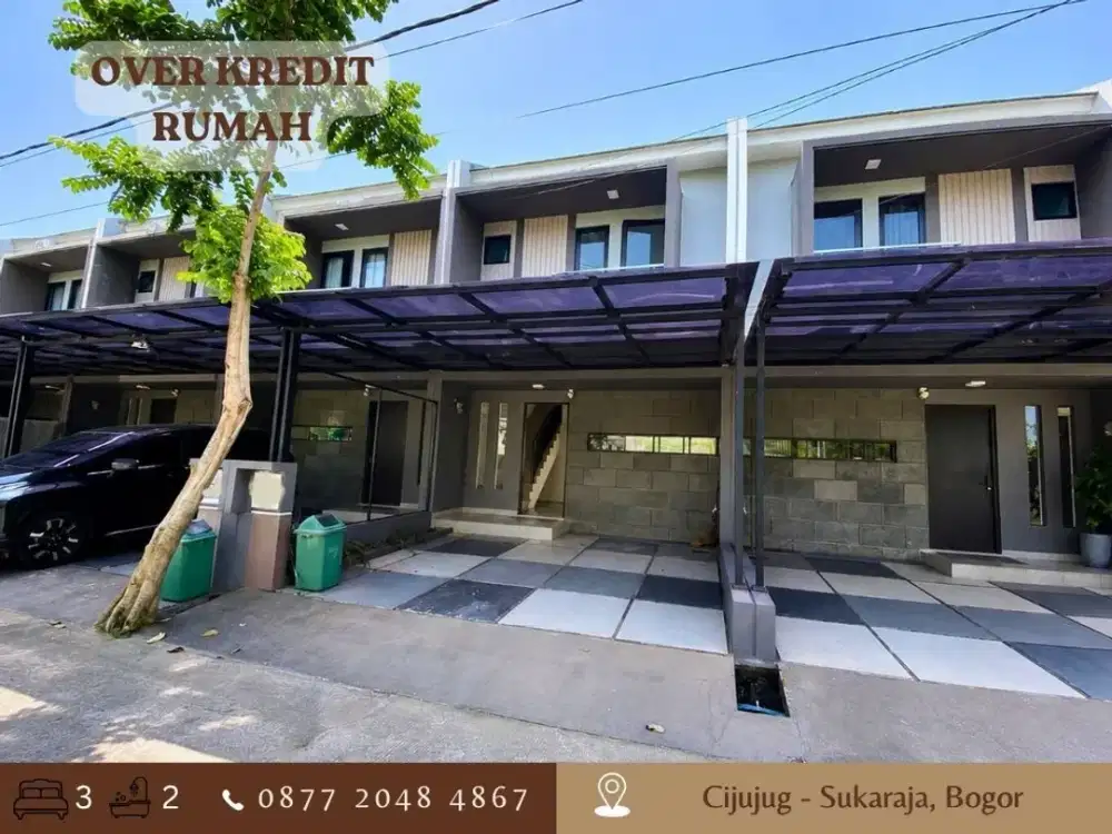 Rumah Over Kredit 2LT di Graha Laras Sentul Bogor 98JT dkt Tol