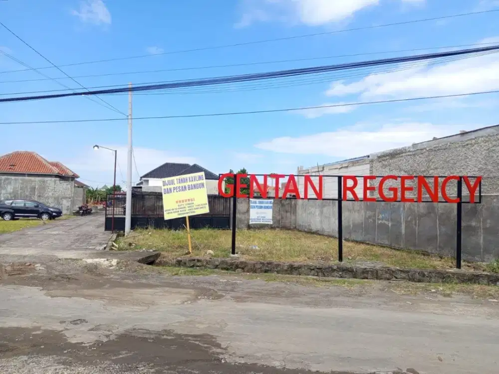 dijual tanah kawasan bagus dan strategis dekat luwes gentan luas tanah mulai 85m2 sampai 102m2