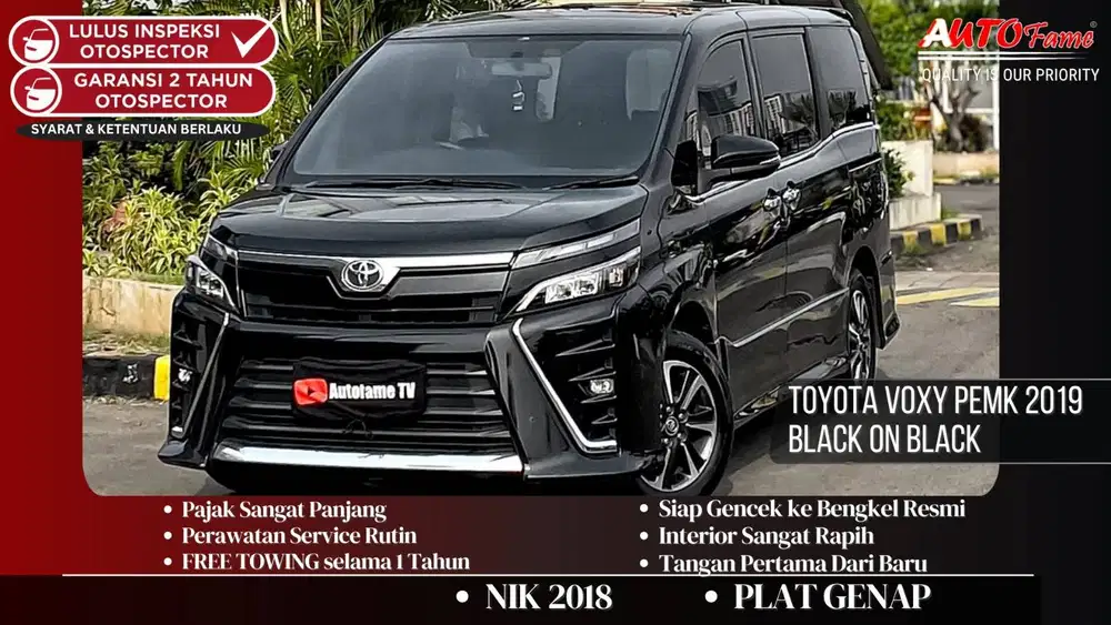 Toyota Voxy Pemk 2019 Black On Black Tgn 1 Dr Br NIK 2018 Akhir