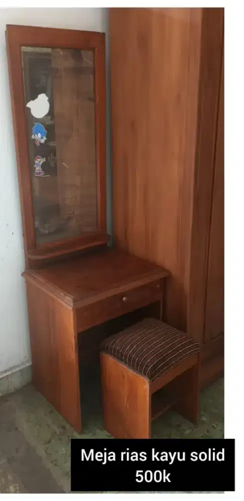 Mebel lemari kursi meja sofa buffet makan rias jati