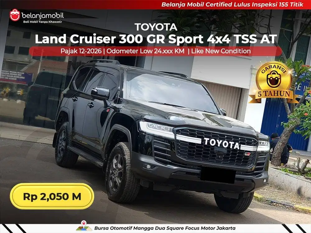 [ LOW KM 24RB ] Toyota Land Cruiser LC 300 GR Sport 4x4 TSS 2023 2024