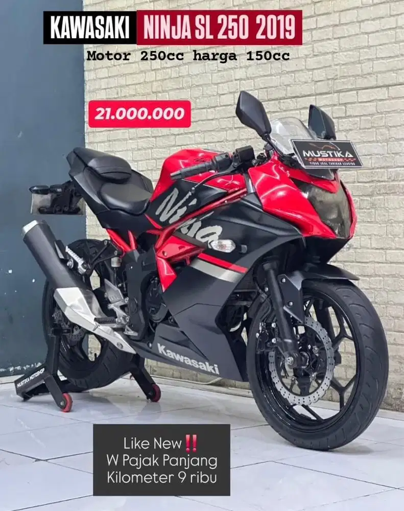 Dp 500rb‼️Kawasaki Ninja 250 RR Mono 2019 KM 9rb - Zaky Mustika