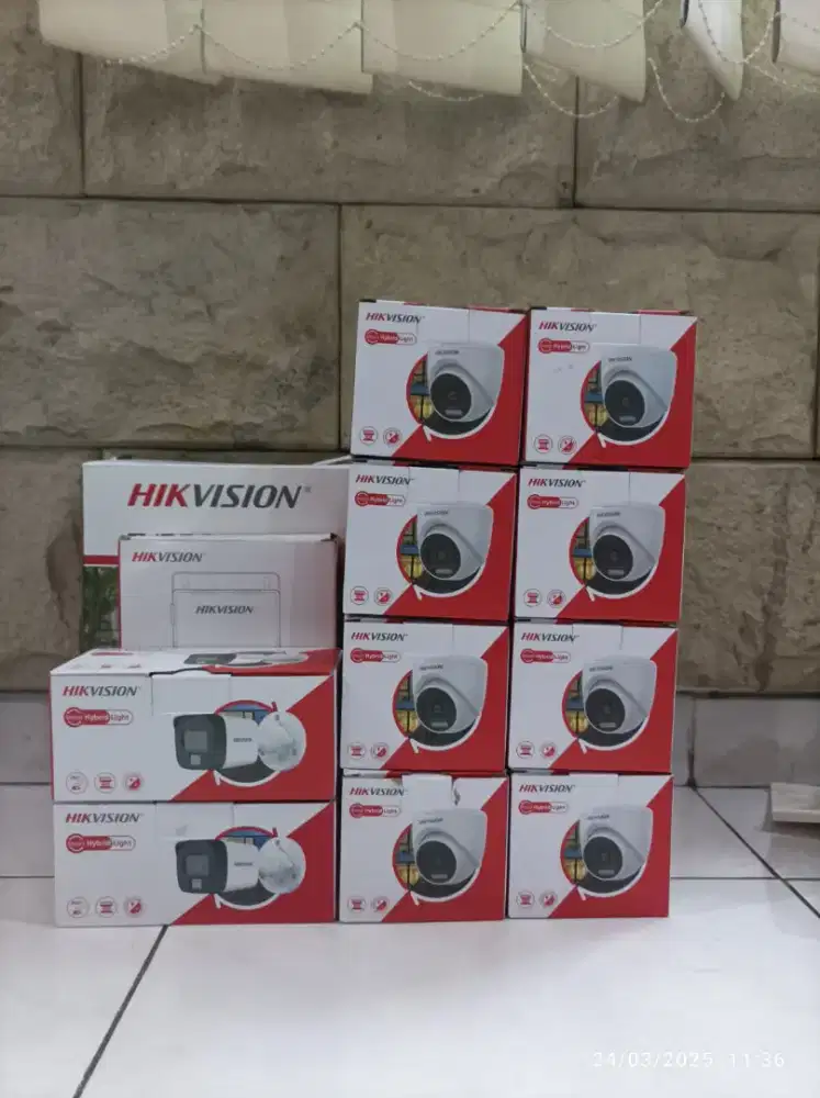 Kamera Hikvision 2mp indoor dan outdoor free pemasangan dan survey