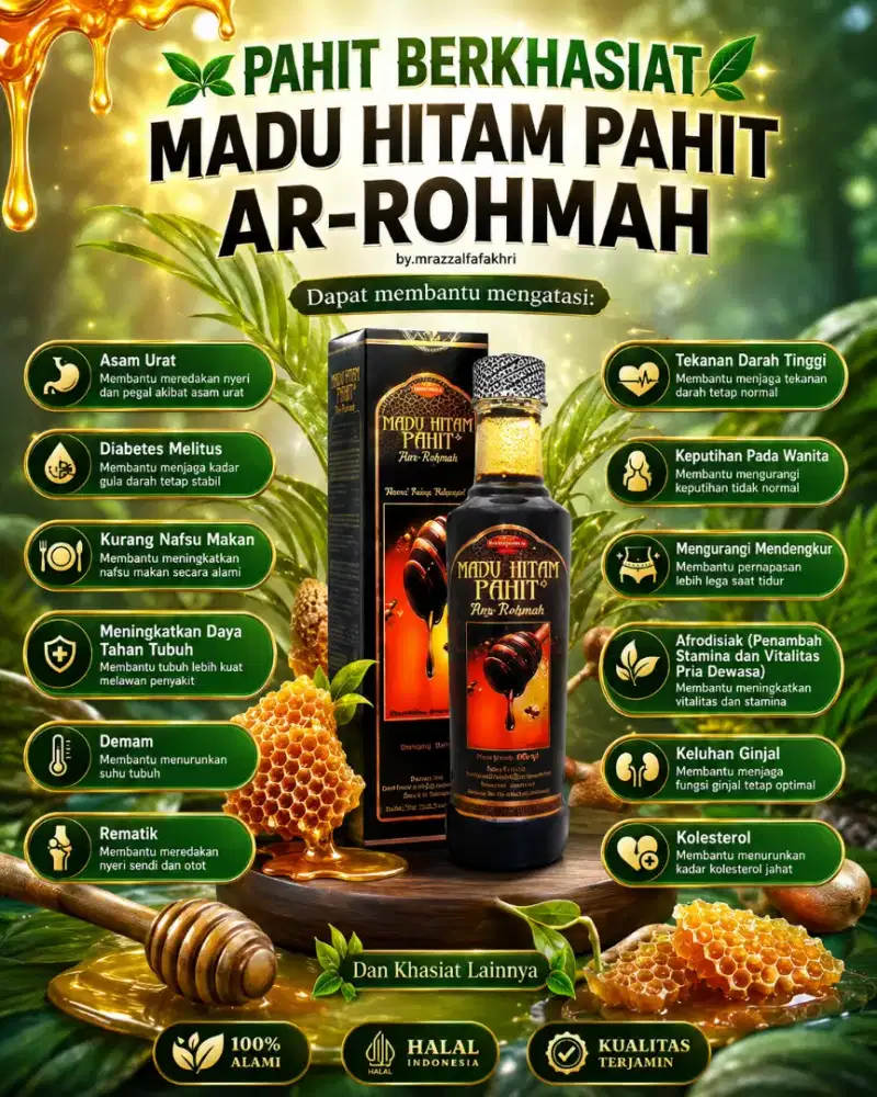 Terlaris! Madu Hitam Pahit Arrohmah