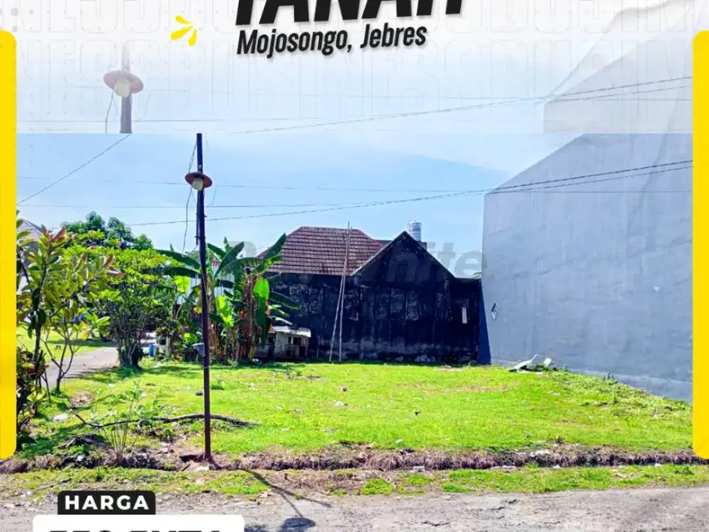 Dijual Tanah Siap Bangun Perum Mojoasri Mojosongo Solo