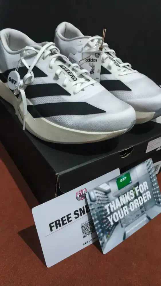 sepatu Adidas Adizero sl white uk 44 brend new