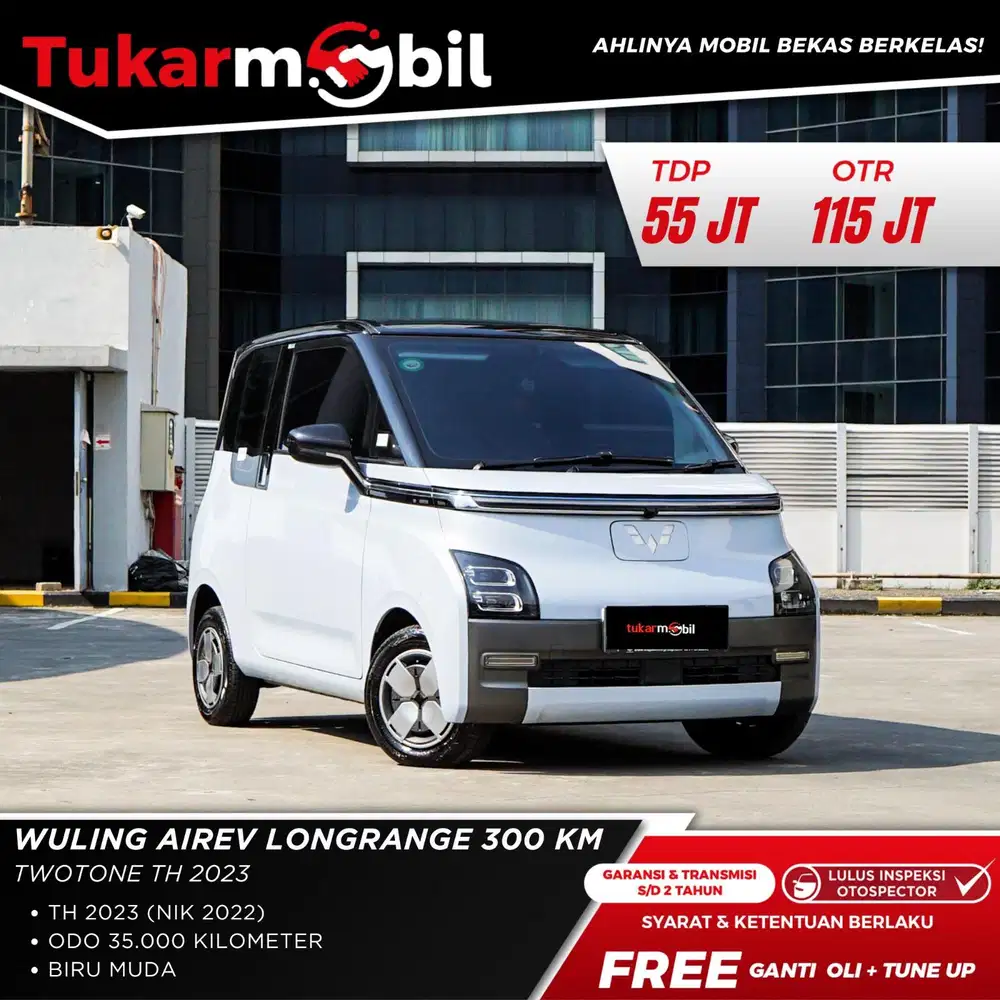 Wuling Airev Longrange 300km Tahun 2023
