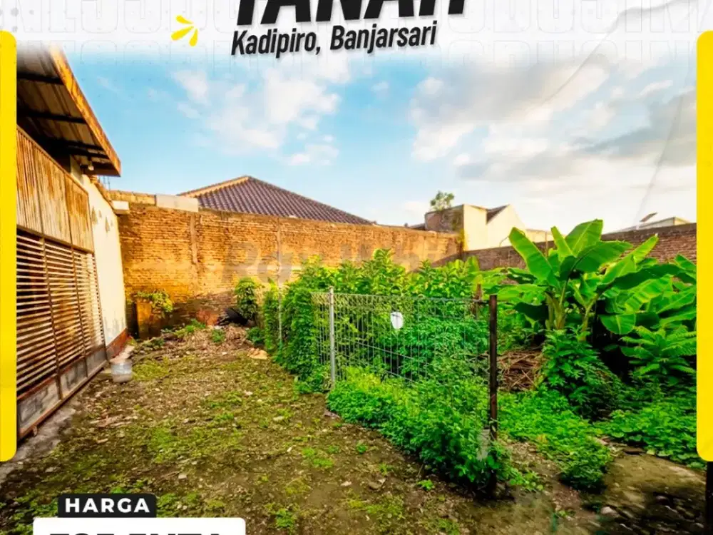 Dijual Tanah Siap Bangun Hadap timur di Kawasan Strategis Kadipiro Solo