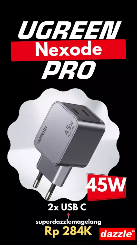Charger ugreen nexode pro gan 45 Watt gray