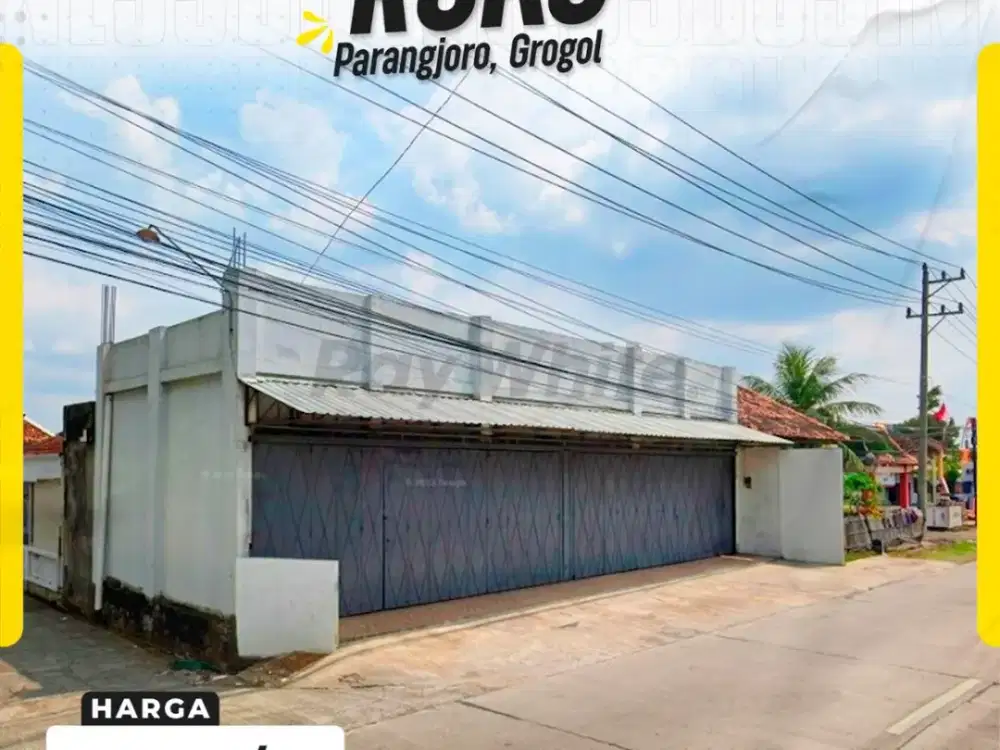 Disewakan Ruko Strategis 2 Lantai di Kawasan Industri Parangjoro
