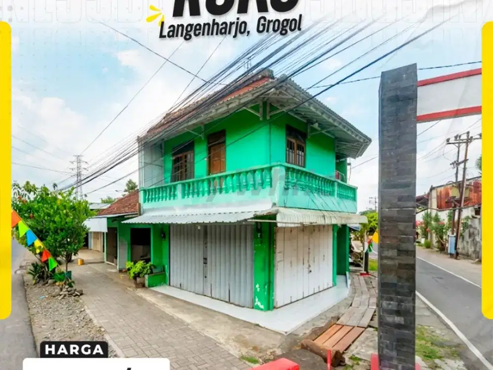 Disewakan Ruko Strategis di Kawasan Bisnis Bacem Solo Baru
