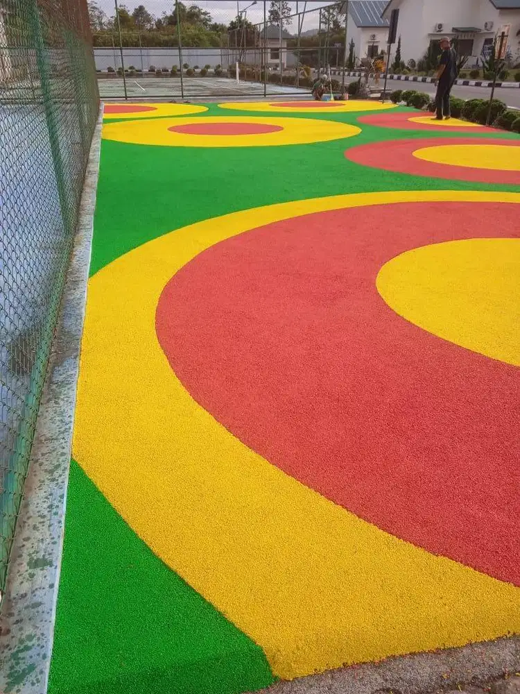 Rubber Cor Flooring Playground | Lantai Karet Anti Slip