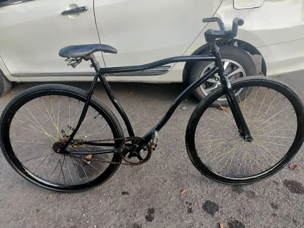 Sepeda fixie rem terpedo ban tebal semua siap pakai