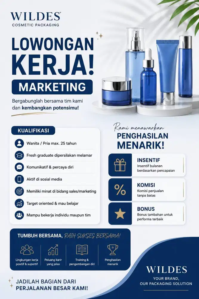 DIBUTUHKAN SEGERA - MARKETING