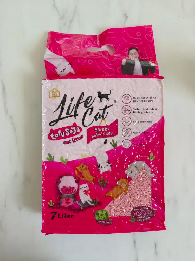Pasir tofu merek Life Cat