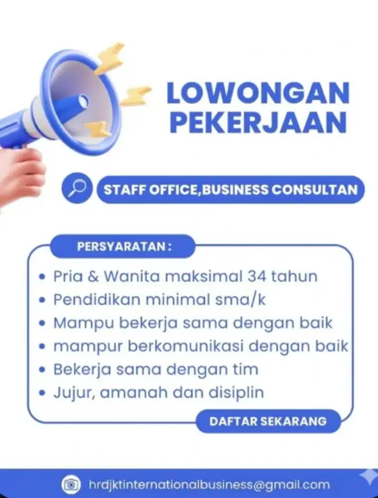 LOWONGAN PEKERJAAN