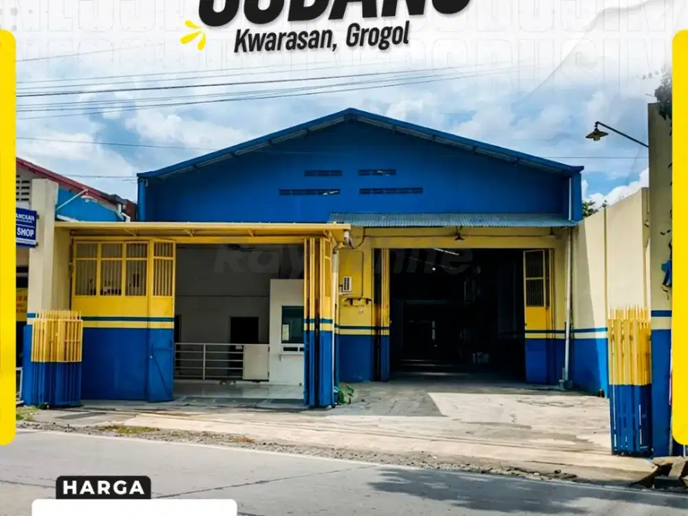 Dijual Gudang Strategis Hadap Selatan di Kawasan Industri Kwarasan Grogol
