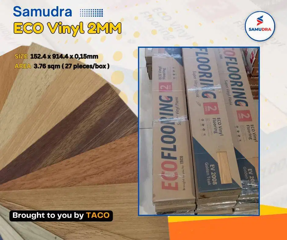 vinyl eco ev-2008 tebal 2mm per box isi 27 pcs