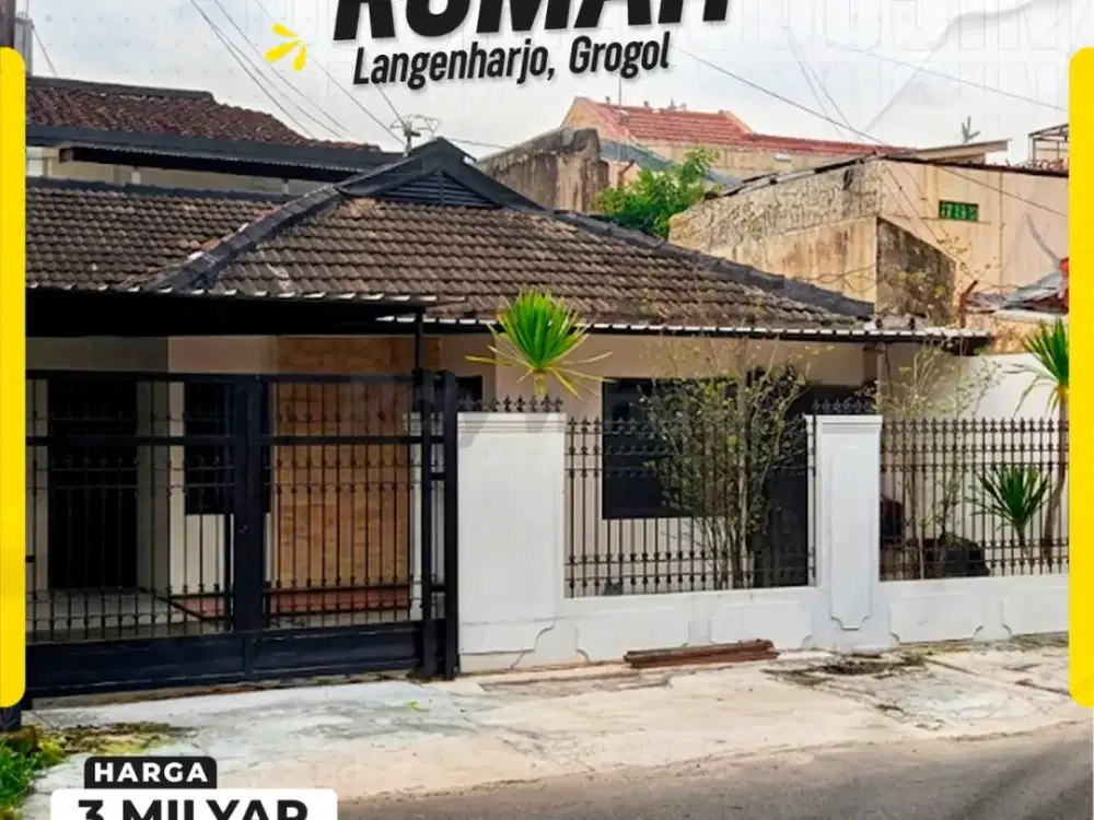 Tersedia Jual & Sewa: Rumah Strategis Di Kawasan Matang Langenharjo Grogol