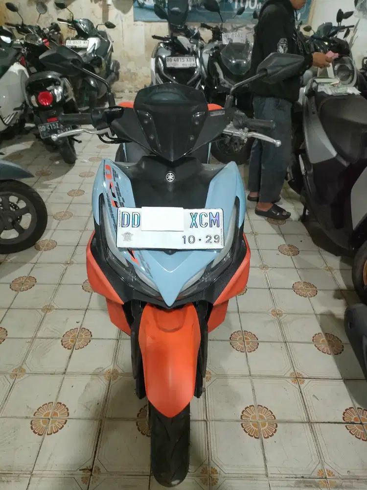 Yamaha Aerox 155cc 2024 biru orange