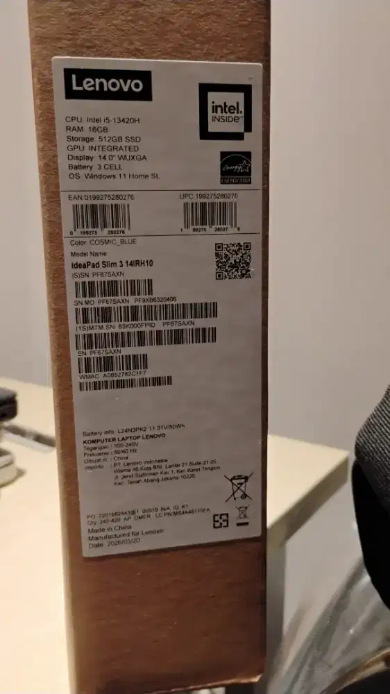 Lenovo IdeaPad Slim 3i Core i5 Gen 13 - Segel