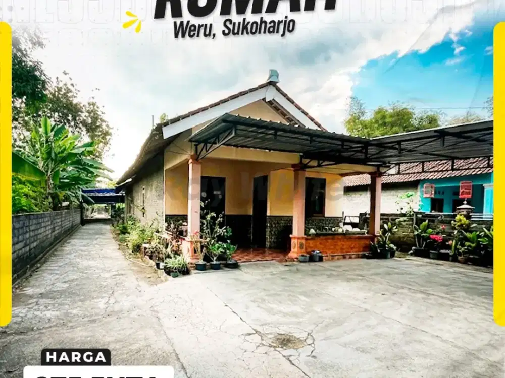 Dijual Rumah Modern Minimalis di Kawasan Asri Weru Sukoharjo