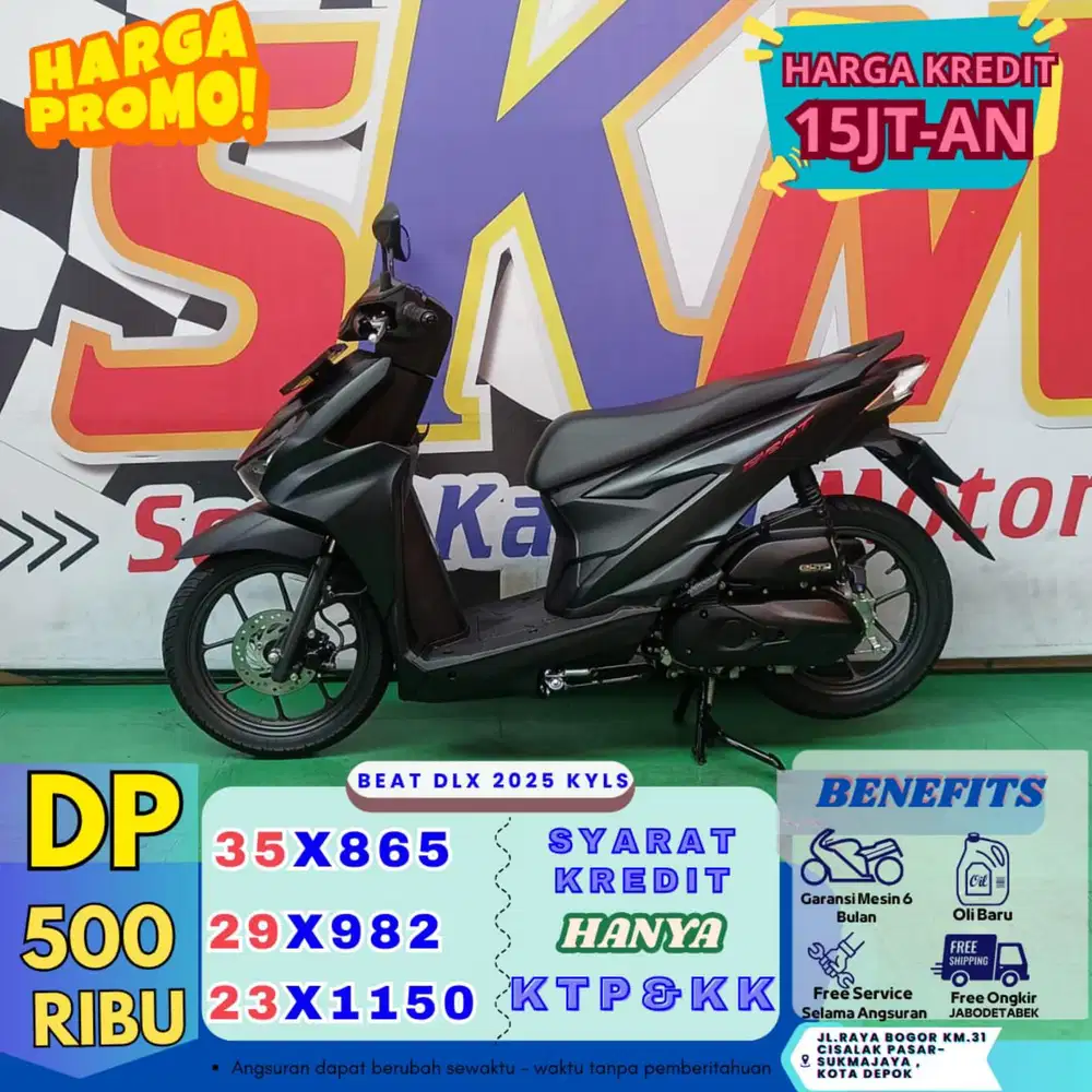 Dp 500rb bawa pulang beat deluxe 2025 keyless