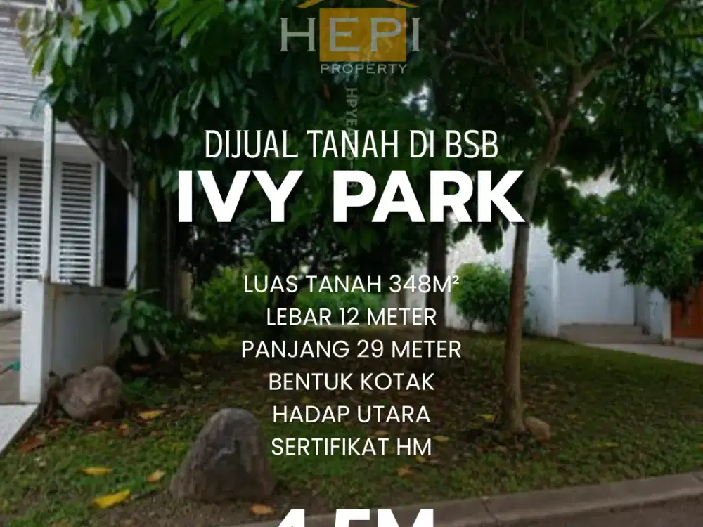 Dijual Tanah di Ivy Park BSB Semarang