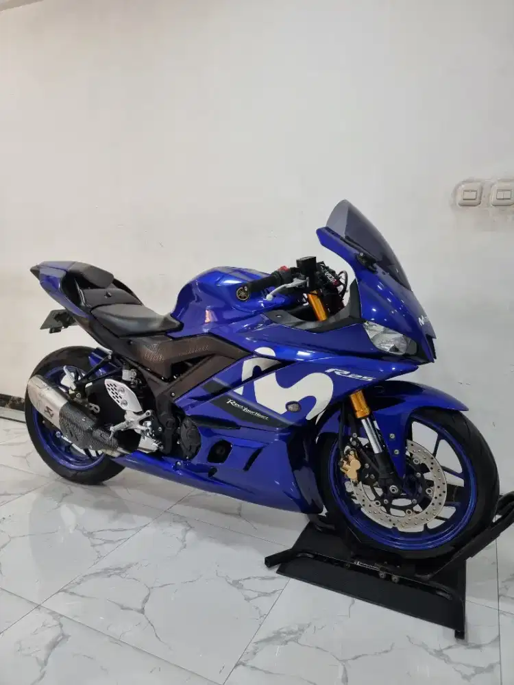 Yamaha R25 V2 Movistar USD LED Fi 2019 Bln 8 Modif ala R1 R 25 Mulus