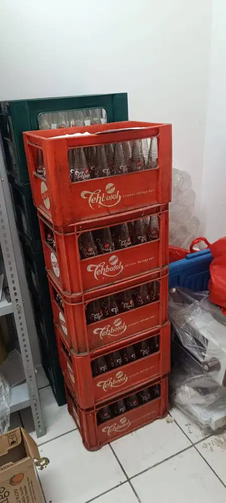 Botol Kaca Beling Kosong Kerat Teh Botol Fruit Tea Badak Sarsaparila