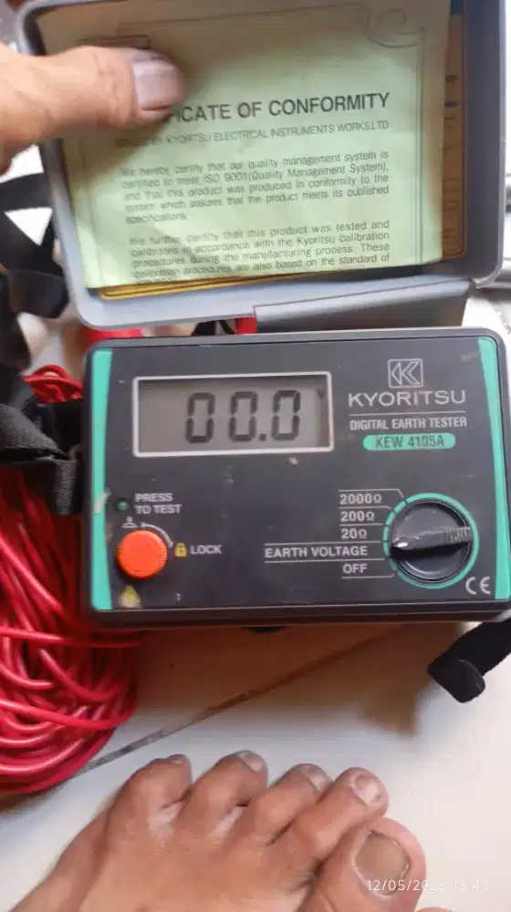 Kyoritsu 4105a Earth Tester
