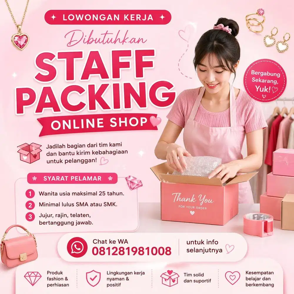 Staf Packing OLshop Kalideres